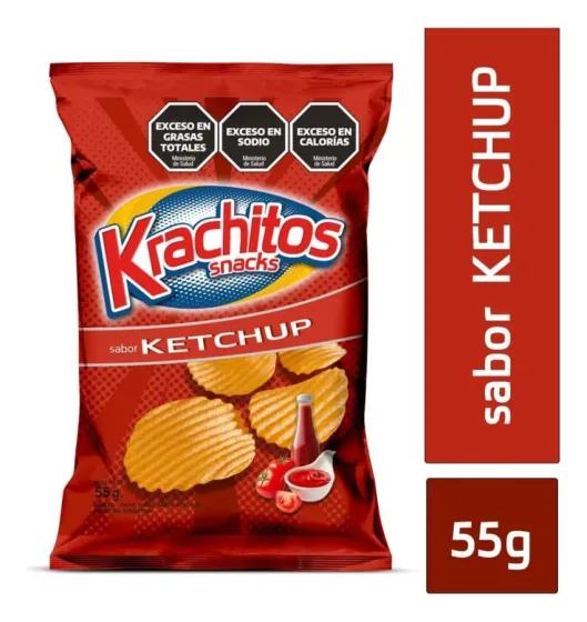 Papas krachitos sabor ketchup 55grs