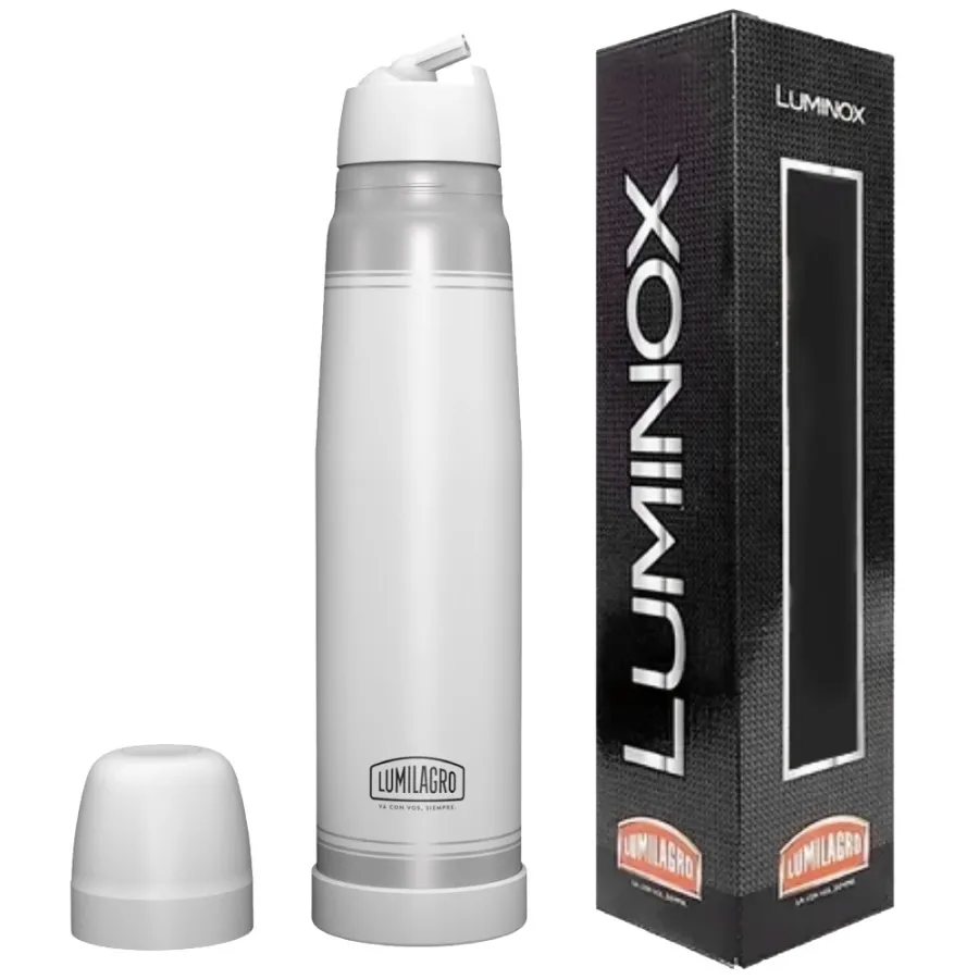 TERMO LUMINOX BLANCO EN CAJA