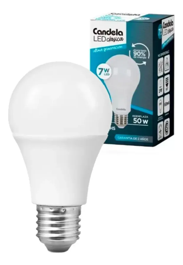 LAMPARA LED CANDELA 7W FRIA*50UNI
