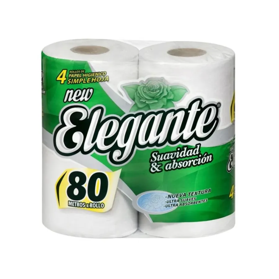 PAPEL HIG. ELEGANTE MAX BLANCO 10*4*80MTS.