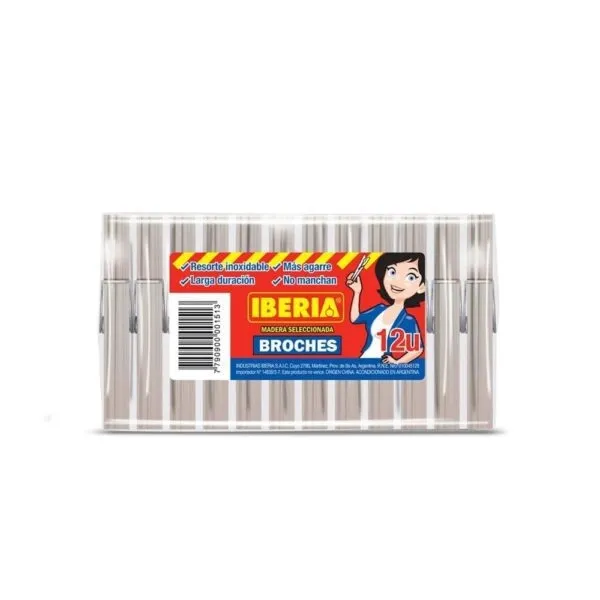 BROCHES DE MADERA IBERIA *12UN