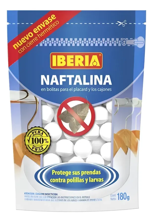 NAFTALINA IBERIA X 180GRS