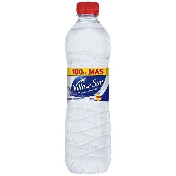 AGUA MIN. VILLA DEL SUR S/G*600CC