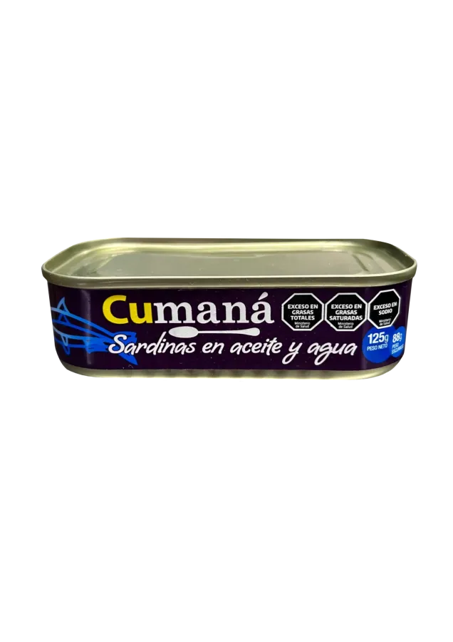 SARDINAS CUMANA ACEITE 50*125GRS