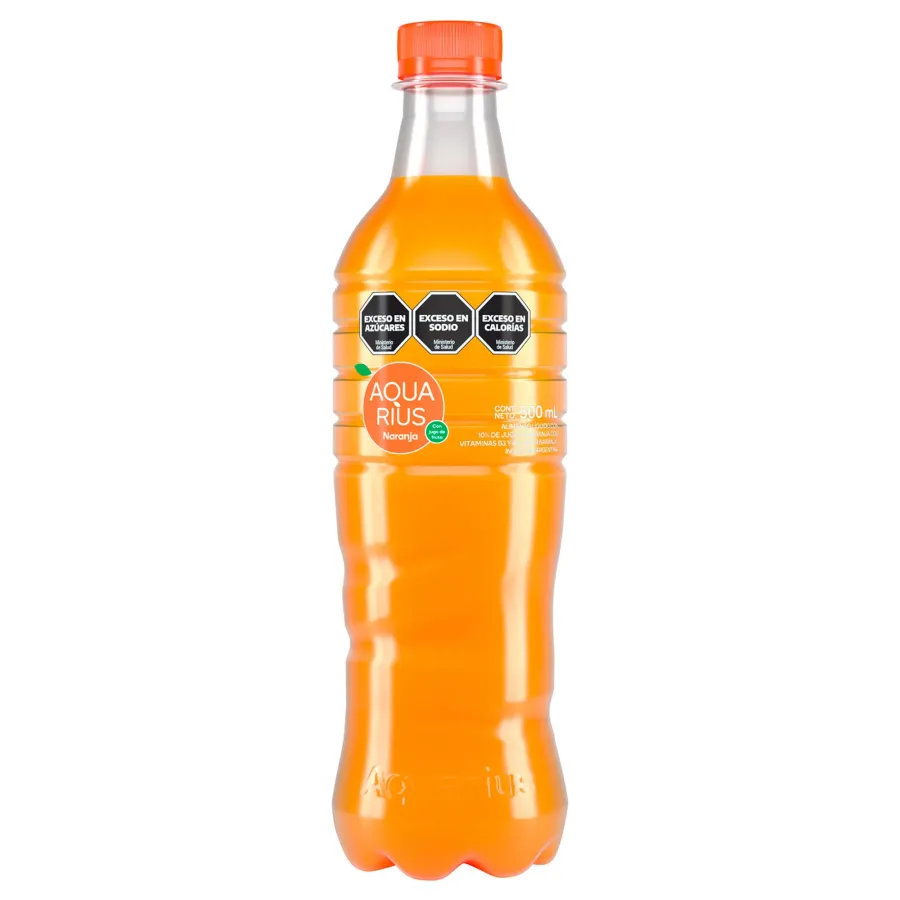 AGUA SABORIZADA AQUARIUS X 500CC NARANJA