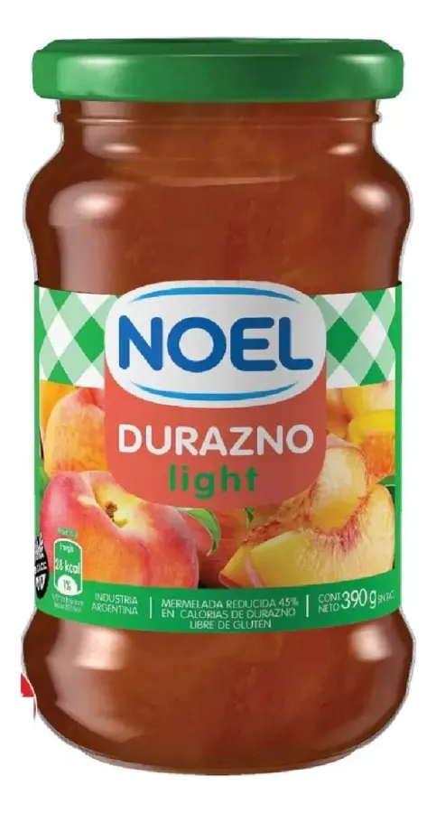 MERMELADA. NOEL DURAZNO LIGHT 12*390GRS.