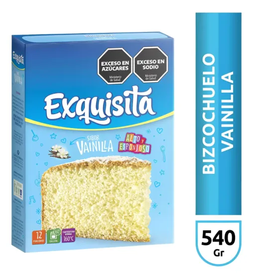 Premezcla Para Bizcochuelo Sabor Vainilla Exquisita 540gr