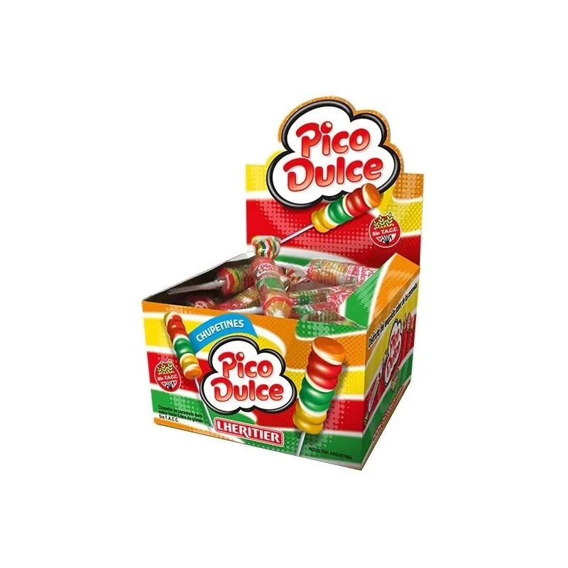 CHUPETIN PICO DULCE ESTUCHE 12 X 24UNID X 14GRS