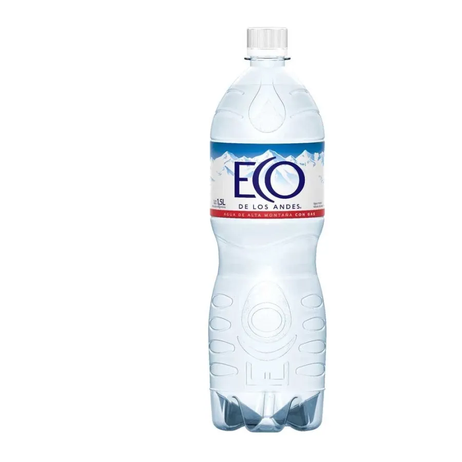 AGUA MIN ECO DE LOS ANDES CON GAS X 1.5LT