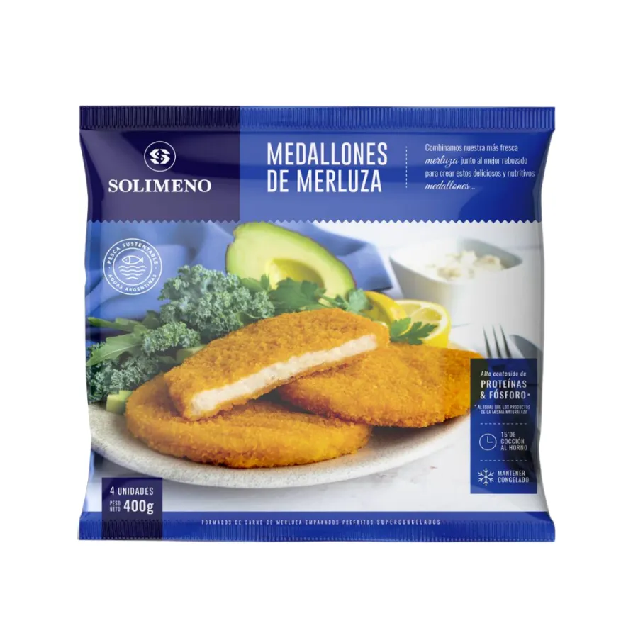 MEDALLON MERLUZA SOLIMENO X 400GRS