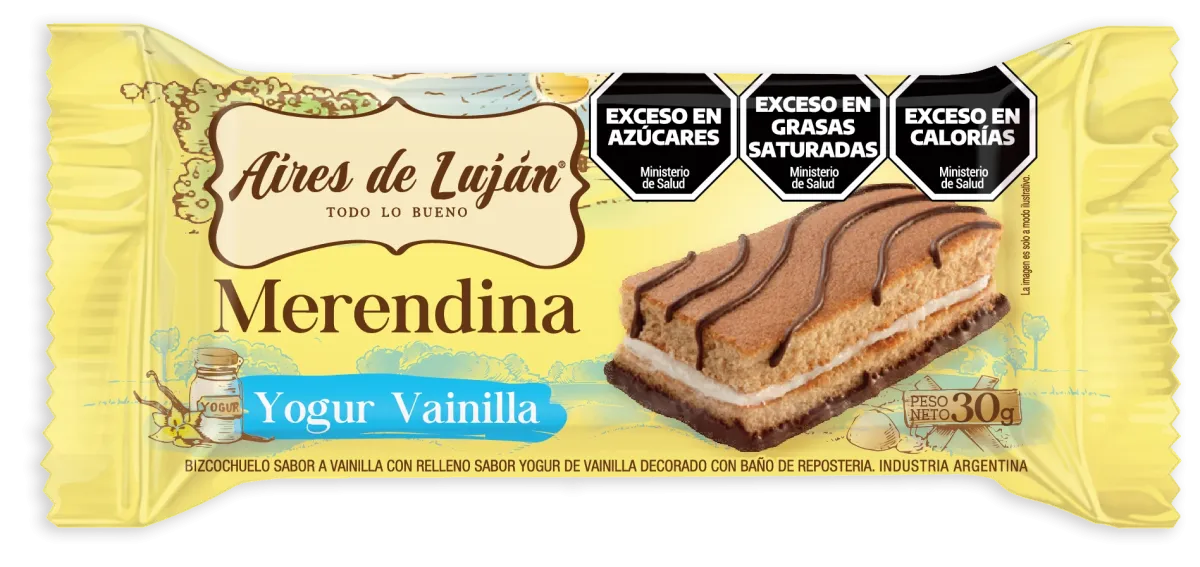 MERENDINA AIRES DE LUJAN YOGURTH VAIN. 40*30GRS