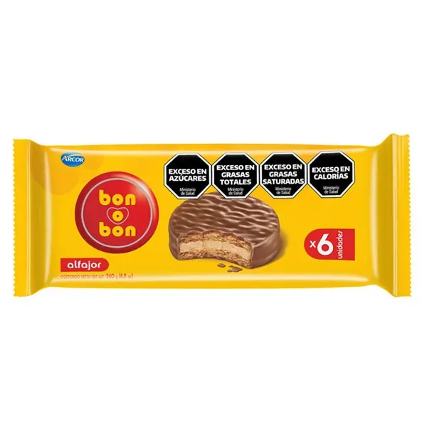 ALFAJOR BON O BON AGRUP NEGRO 16 X 6 X 40GRS