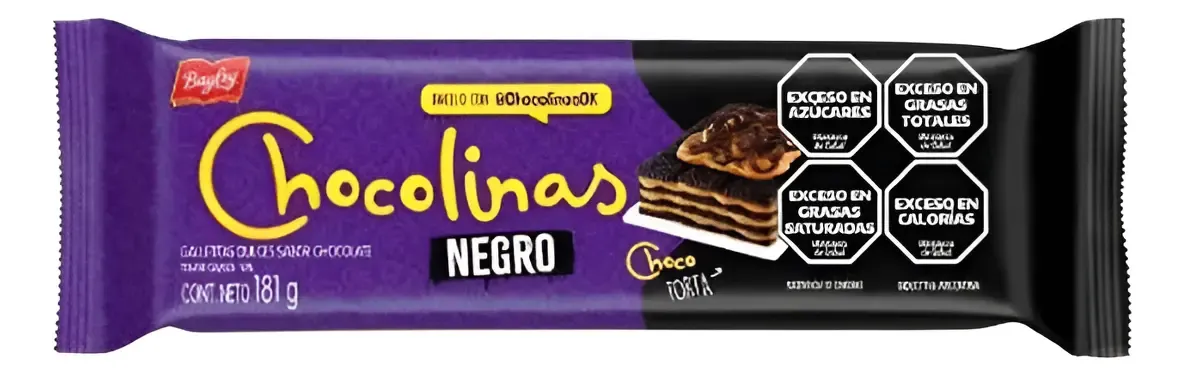 GALLETITAS CHOCOLINAS NEGRO 40 X 181GRS