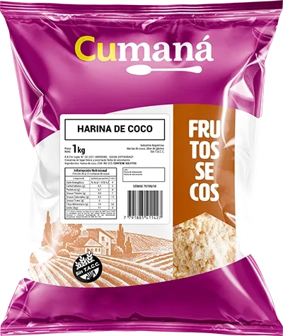 Harina De Coco Cumana X 1 Kg- Sin Gluten