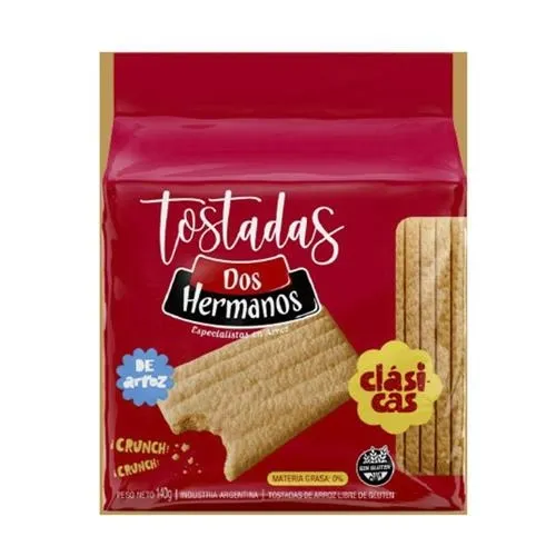 TOSTADAS ARROZ DOS HERMANOS CLASICAS 18 X 140GRS