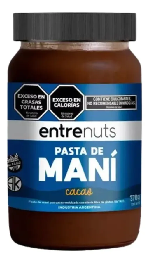 PASTA DE MANI ENTRENUTS CACAO 12 X 370GRS