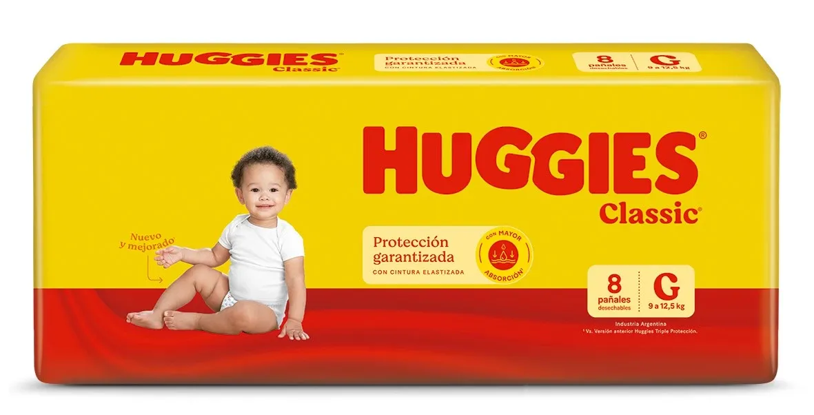 PA&Ntilde;ALES HUGGIES AMARILLO GDE*8U.