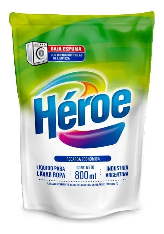 JABON LIQ HEROE DOYPACK 12 X 800CC