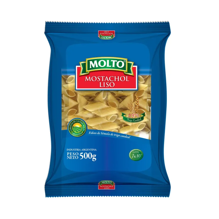 FIDEOS MOLTO MOSTACHOL LISO 12*500GRS