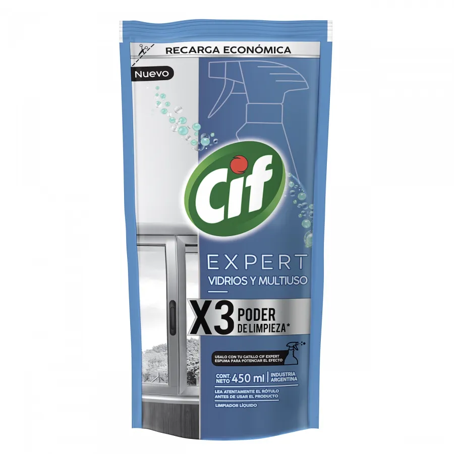 CIF VIDRIOS MULTIUSO DOYPACK X 450CC