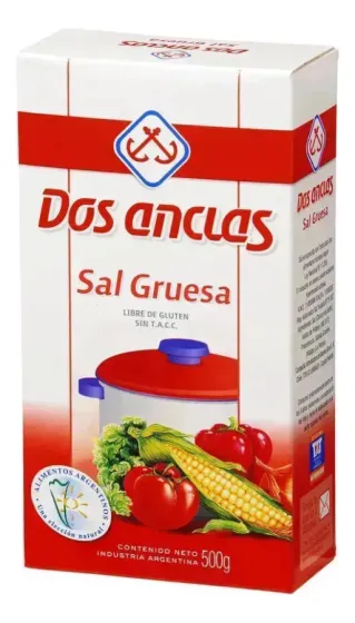 SAL DOS ANCLAS GRUESA ESTUCHE 24 X 500GRS