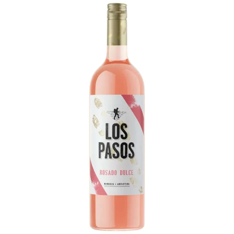 VINO LOS PASOS ROSADO DULCE 6 X 750CC