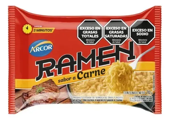 RAMEN ARCOR CARNE 24 X 70GRS