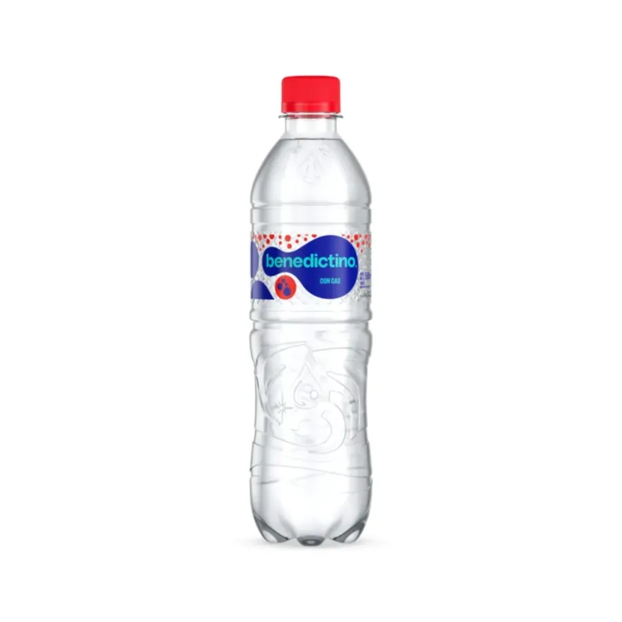 AGUA BENEDICTINO CON GAS 12 X 500CC