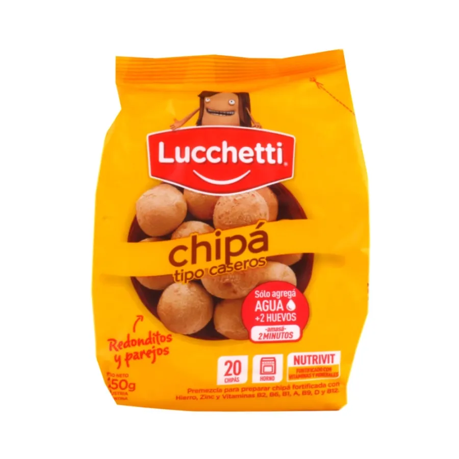 PREMEZCLA LUCCHETTI CHIPA 12X400GR