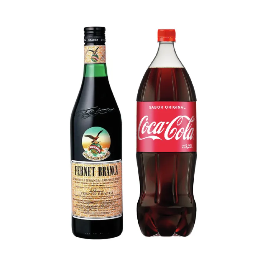 COMBO FERNET X 750CC MAS COCA X 2.25CC