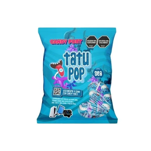 CHUP POP TATOO SEA 32 X 50UNID