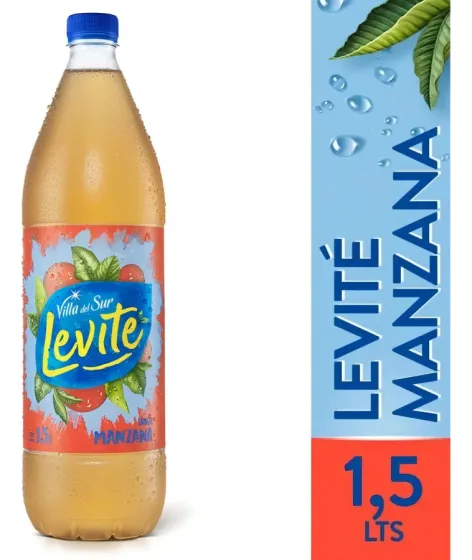 Agua Saborizada Villa Del Sur Levite de Manzana 1.5 L