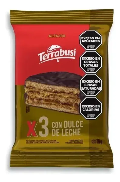ALFAJOR TERRABUSI TRIPLE DDL*70GRS