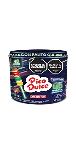 CHUPETIN PICO DULCE LED X 48UNID