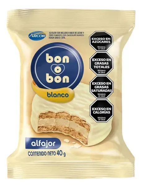 ALFAJOR BON O BON BLANCO 40*40GRS.