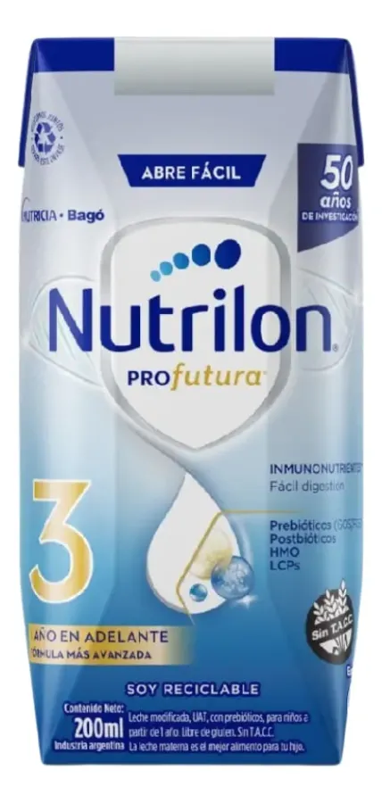 LECHE NUTRILON PREMIUM 3 BRICK*200ML