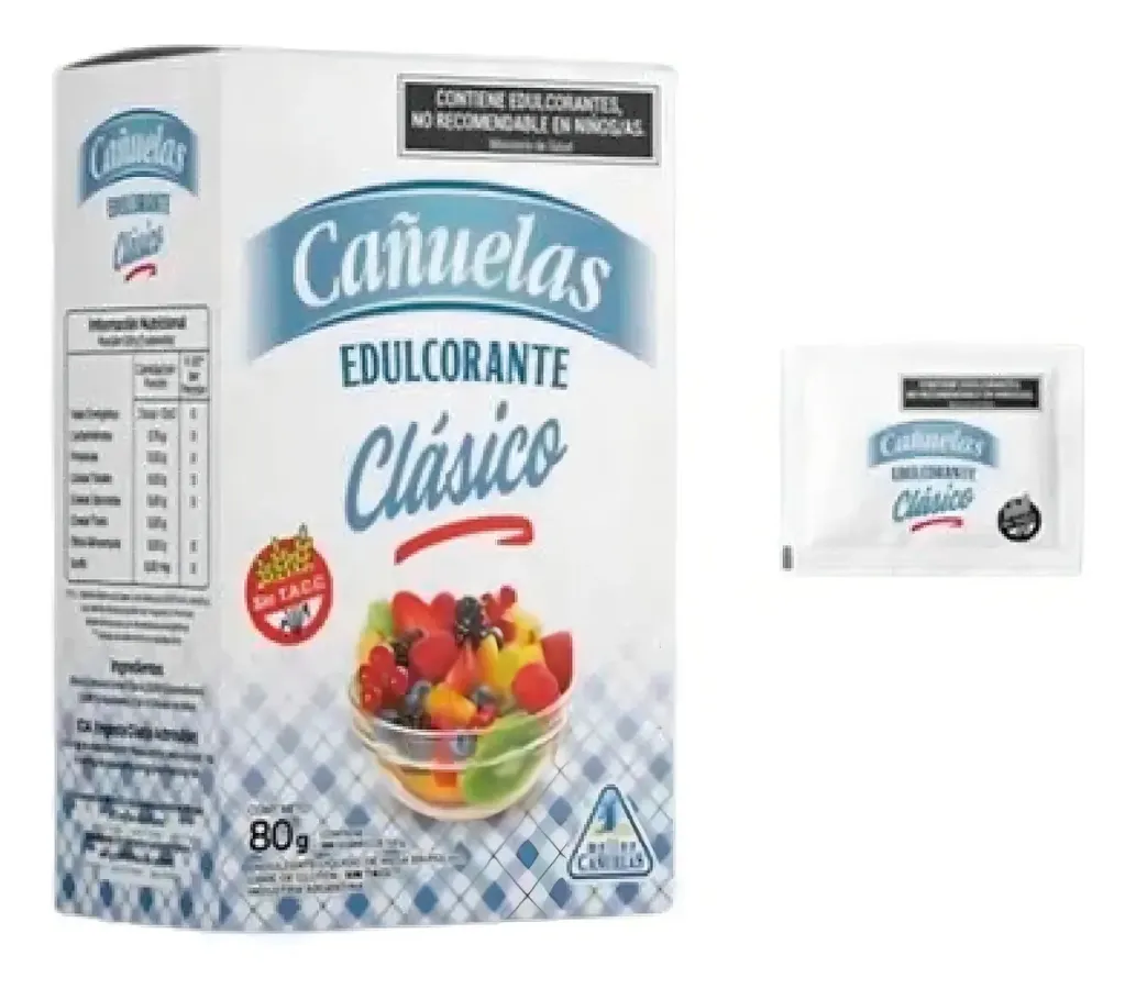 EDULCORANTE CANUELAS CLASICO EN SOBRE 12 X 80GRS