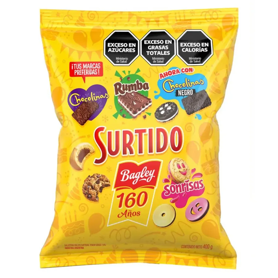 SURTIDO BAGLEY 21 X 400GRS