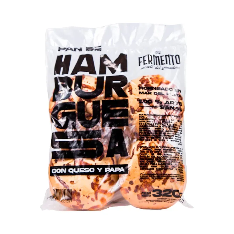 PAN THE FERMENTO HAMB PAPAQUESO X 320 GR