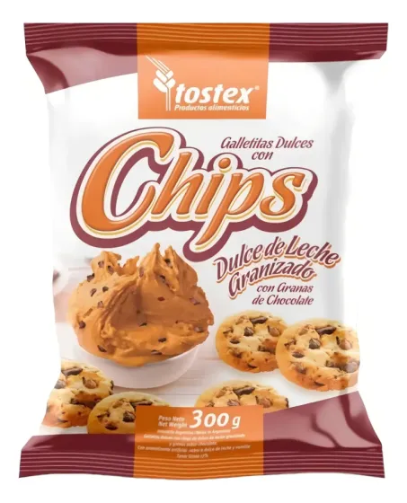 GALLETITAS TOSTEX CHIPS DDL GRANIZADO 10 X 300GRS