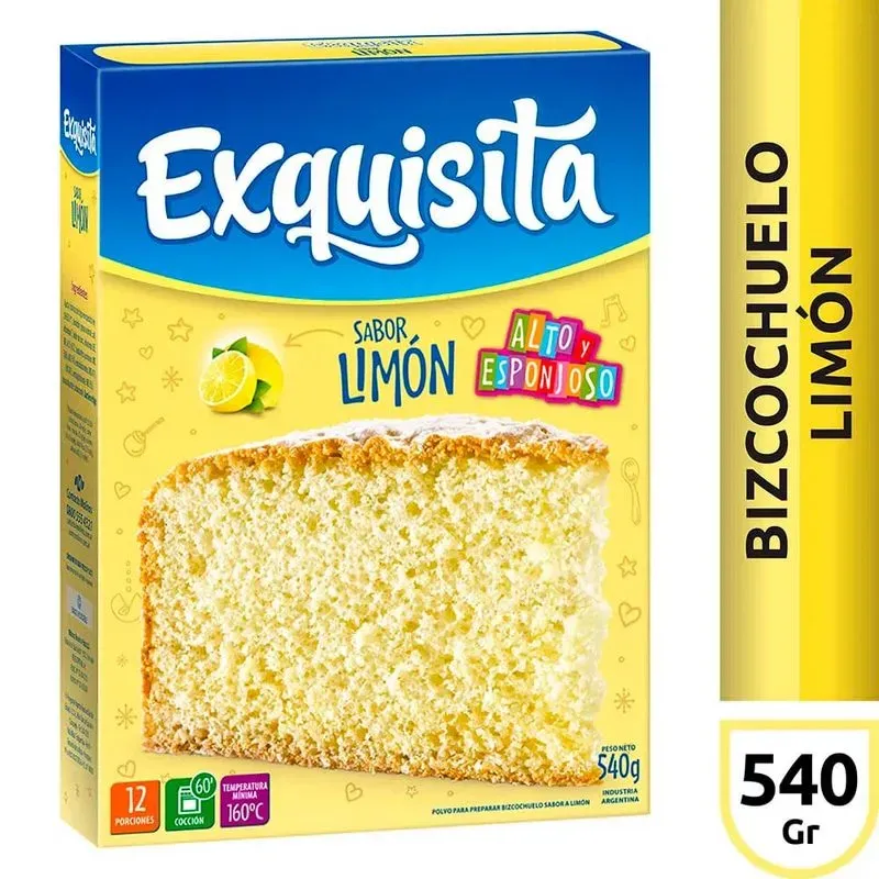 EXQUISITA BIZCOCHUELO LIMON 12 X 540GR