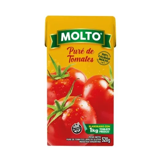 PURE DE TOMATE MOLTO 24*520GRS.