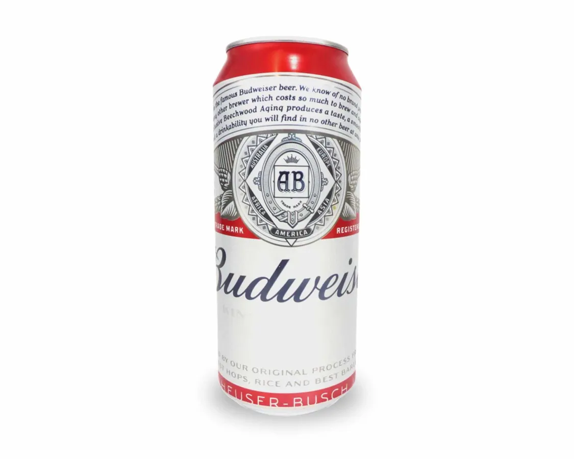 LATA CERVEZA BUDWEISER *473CC.