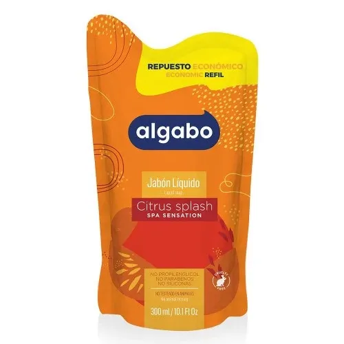 JABON LIQ ALGABO CITRUS SPLASH DOYPACK X 300CC