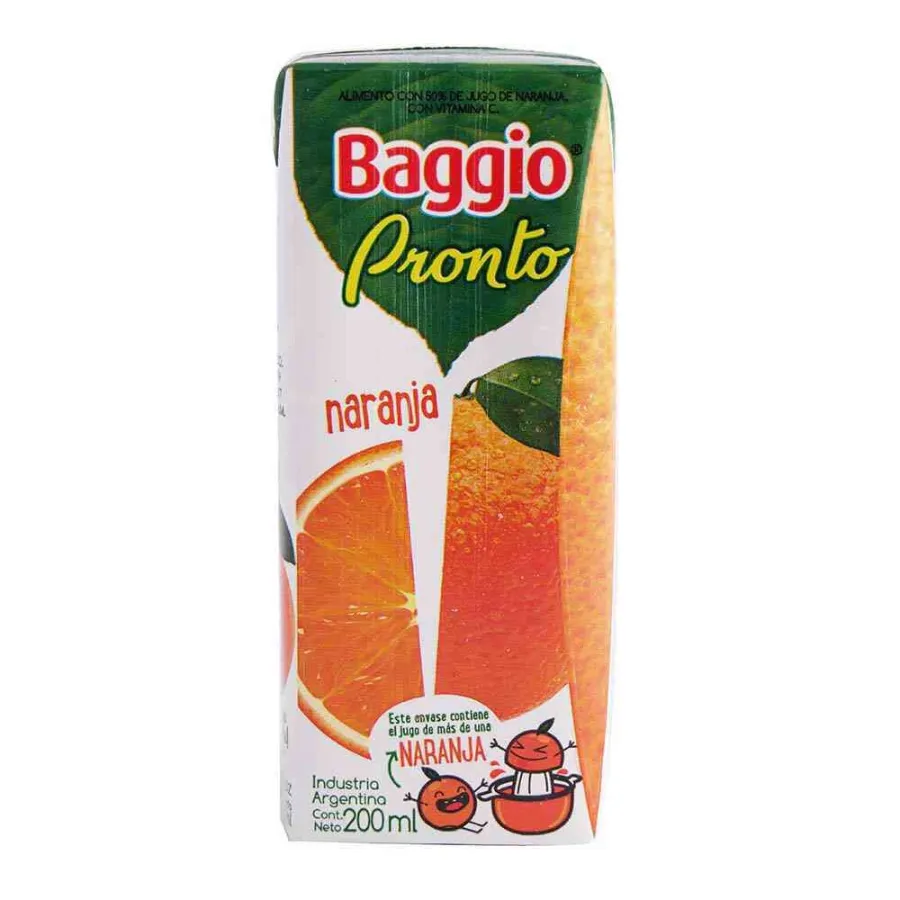 JUGO BAGGIO PRONTO NAR. 18*200CC