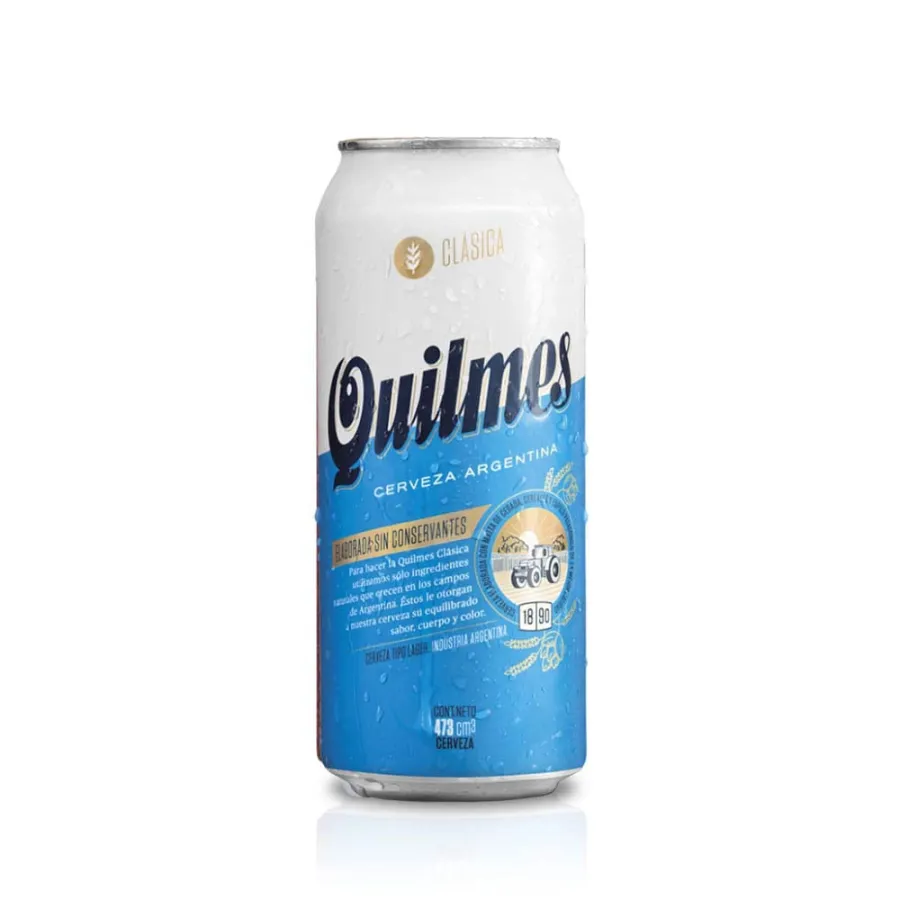 LATA CERVEZA QUILMES 0.0%*473CC