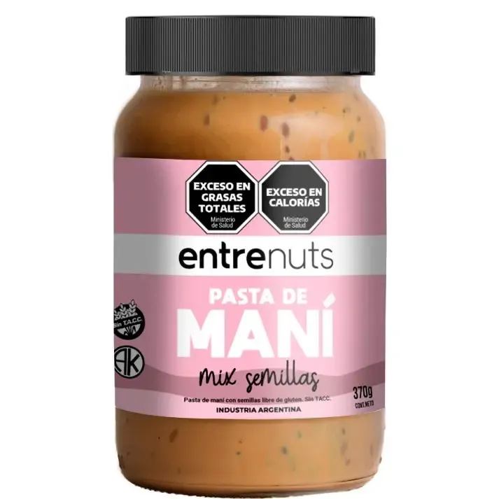 PASTA DE MANI ENTRENUTS SEMILLAS 12 X 370GRS