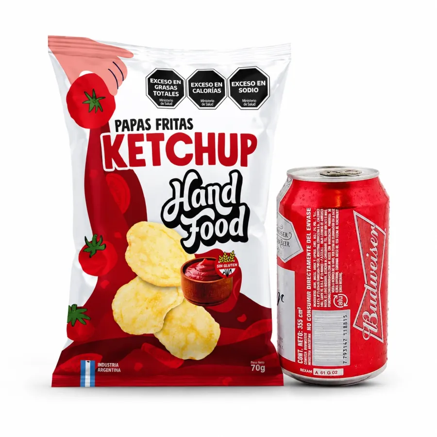 COMBO BUDWEISER X 355 MAS PAPAS HANDFOOD