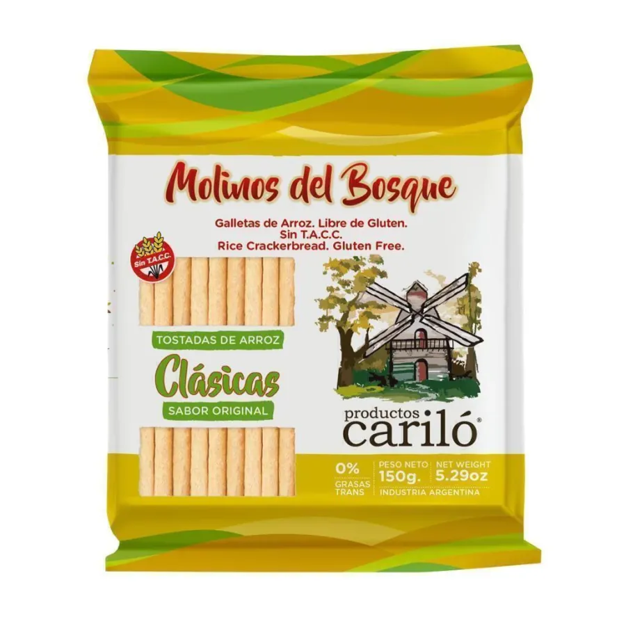 GALLETITAS MOLINOS DEL BOSQUE AMARILLA 18 X 150 GRS