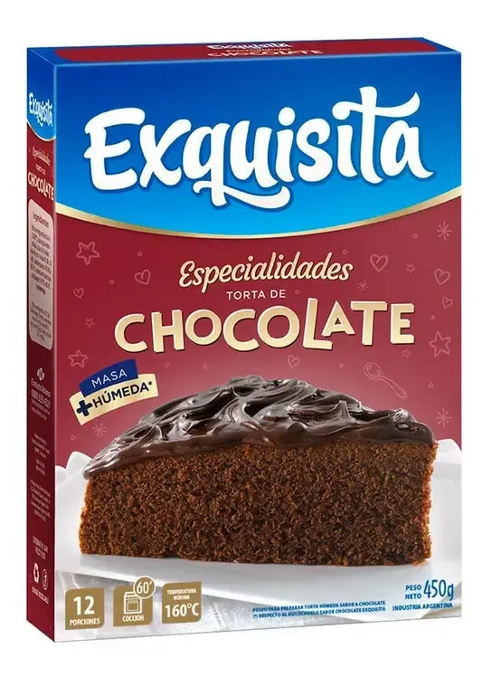 EXQUISITA TORTA CHOCOLATE X 450GRS